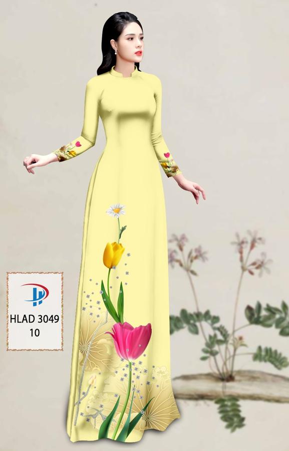 Vải Áo Dài Hoa Tulip AD HLAD3049 16